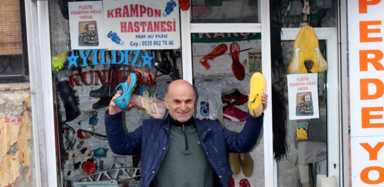 Krampon Profesörü… 2 metrekarelik dükkânından dünya yıldızları geçidi