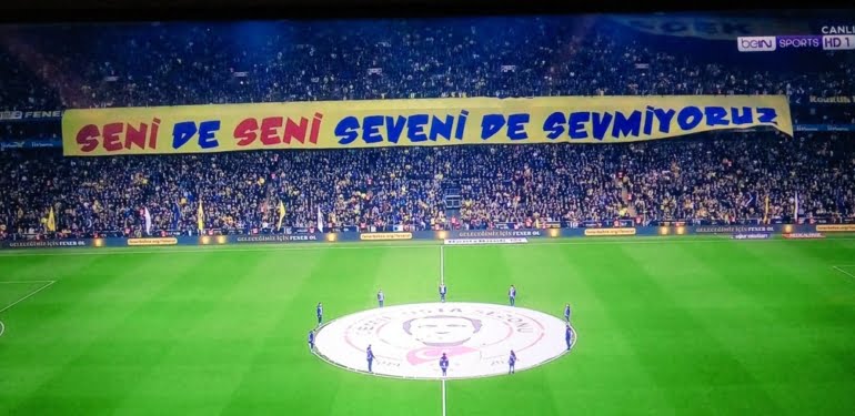Derbide olay pankart!