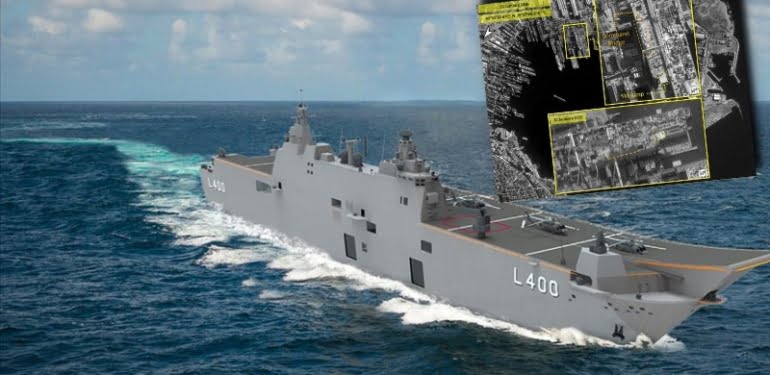 İsrail istihbaratının gözü TCG Anadolu’nun üzerinde! Uzaydan fotoğraflarını çektiler…