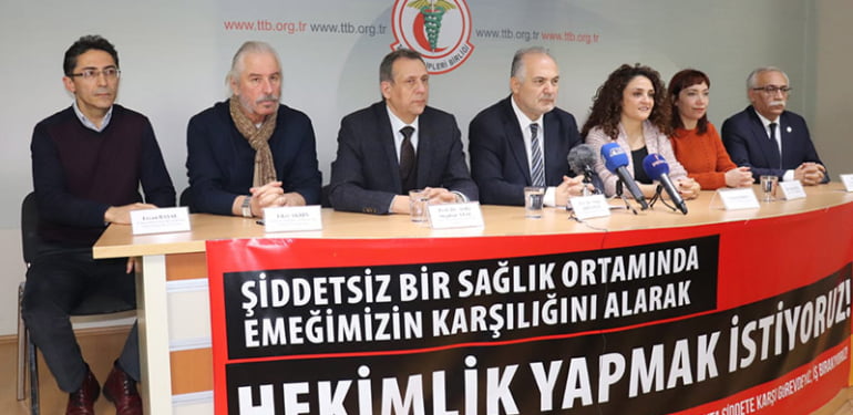 Sağlıkta şiddete karşı ortak miting çağrısı