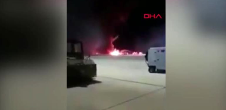 ABD’de eğitim uçuşu yapan F-16 savaş uçağı düştü