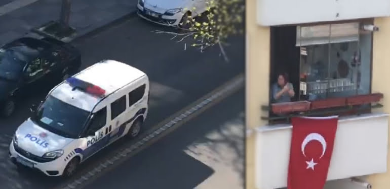 Ankara’da 23 Nisan marşlarıyla polis devriyesi