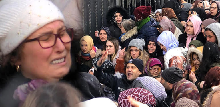 İndirim mağazasının önünde izdiham! Bayılan ezilen var