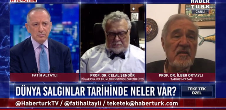 Celal Şengör canlı yayında uyuyakaldı