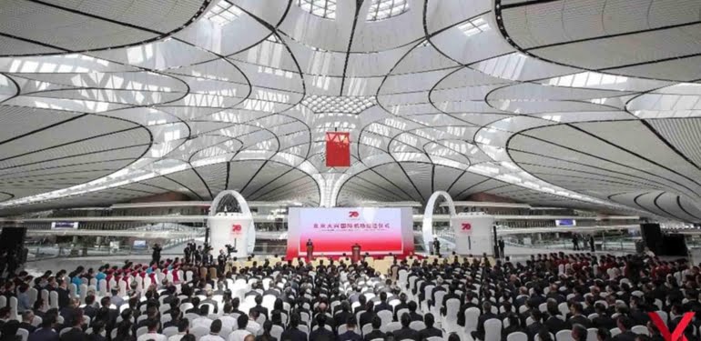 Çin’de 16.8 milyar dolarlık havalimanı açıldı