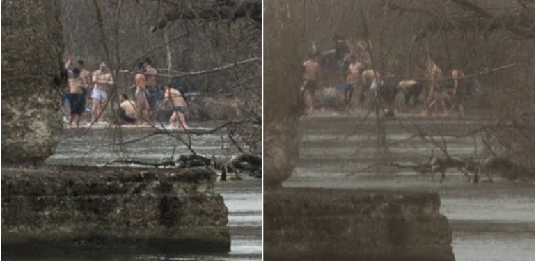 Göçmenler, Meriç Nehri’nde yıkandı