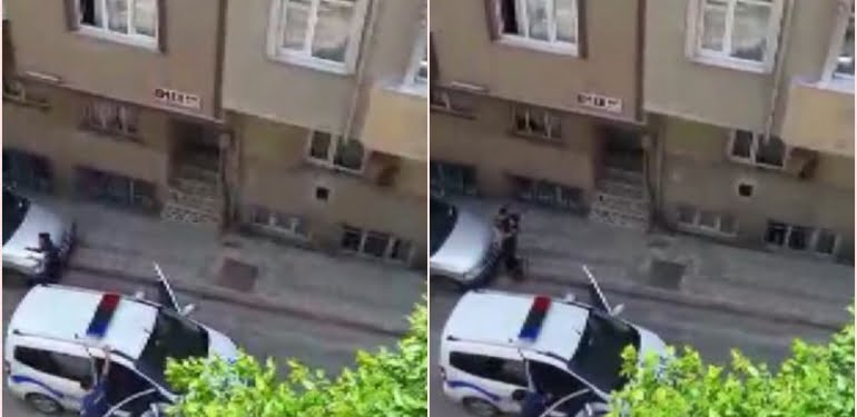 Polisi görünce korkan çocuk ağladı; polis vatandaşlara sitem etti