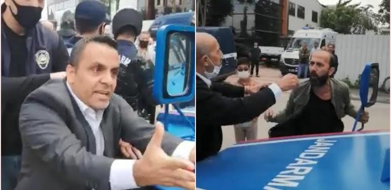 CHP’li meclis üyesi kaçak yapının yıkımını durdurmaya çalıştı, arkadaşı zabıtaya tokat attı