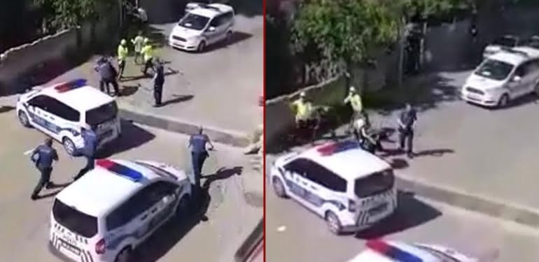 Görüntülere tepkiler yağdı… O polisler görevden alındı