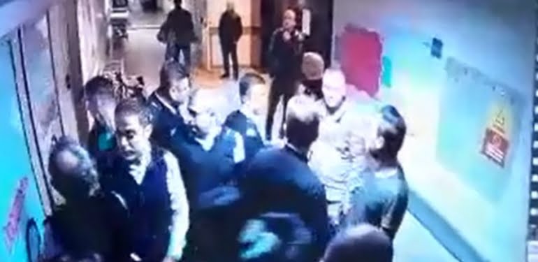 Doktorun burnunun kırıldığı görüntü çıktı