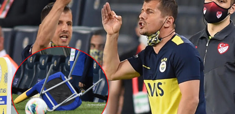 Emre Belözoğlu saha kenarında çıldırdı kart gördü