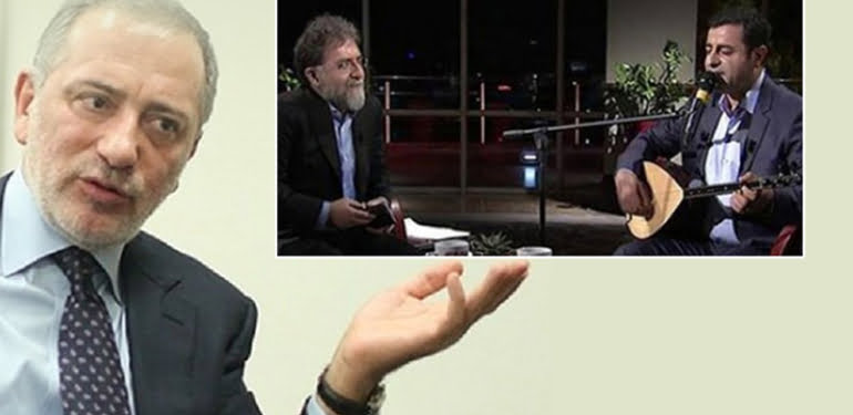 Fatih Altaylı’dan Ahmet Hakan’a: Demirtaş’la bağlama çalıp, türkü söylüyordun