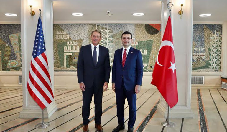 ABD Ankara Büyükelçisi Flake, İmamoğlu’nu ziyaret etti