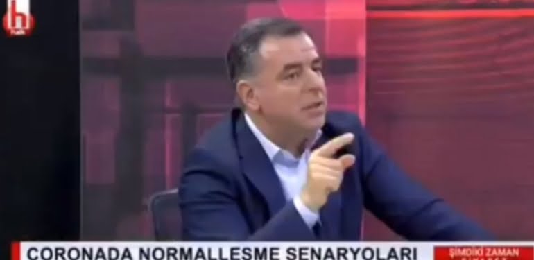 Halk Tv’de yine korona hesaplaması… ‘Aman hocam hesap işine hiç girmeyin’