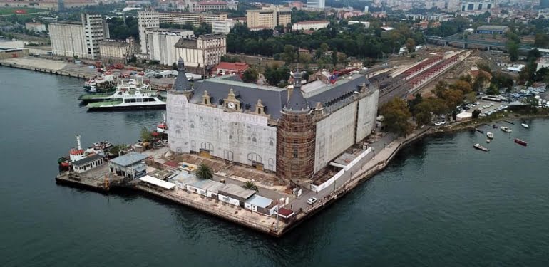 Haydarpaşa Garı havadan görüntülendi