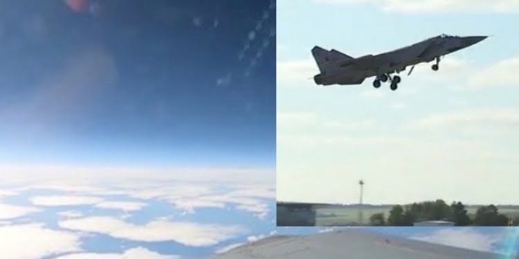 Rus savaş uçağı stratosfere çıktı! İşte o görüntüler