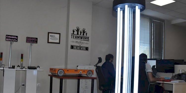 ‘Temassız’ dezenfeksiyon robotu geliştirildi