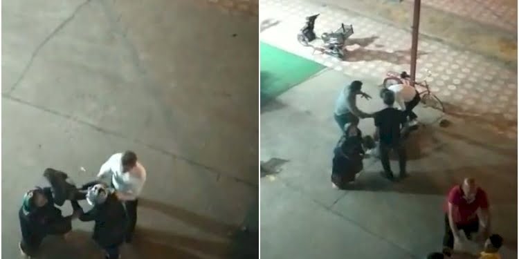 Boşanmak istemeyen kadını, kocası ve akrabaları dövdü