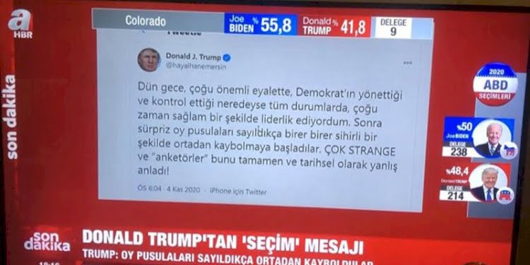 A Haber’de sahte hesaptan Trump tweet’i okundu