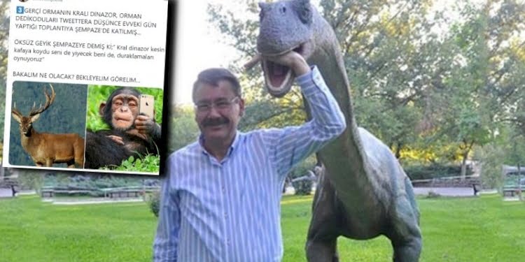Dinozor, şempanze, geyik… Hayvanlar alemine dalan Gökçek kimlere mesaj gönderdi?