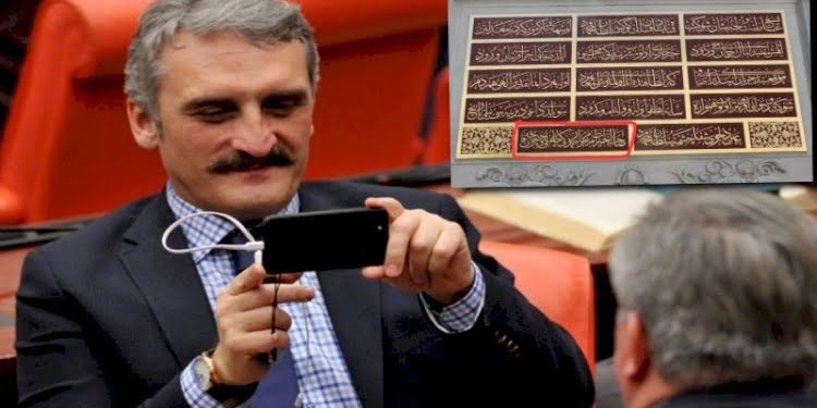 AKP’li vekil 270 yıllık tarihi çeşmenin kitabesine babasının adını yazdırdı