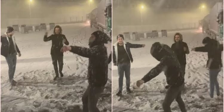Edirne’de  9/8’lik kar sevinci