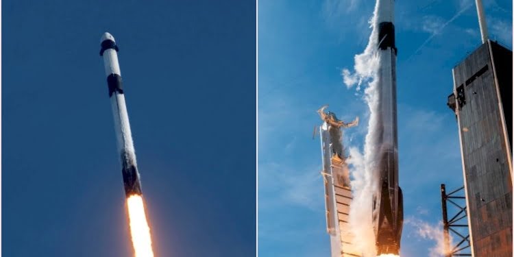 Space X’a ait Falcon 9 roketi fırlatıldı