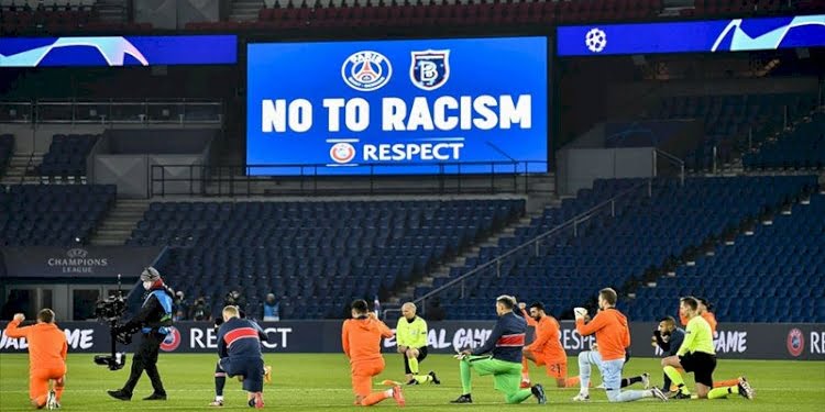 Başakşehir ve PSG’li futbolcular ırkçılığı protesto etti