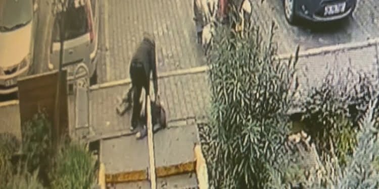 Tuzla’da koca dehşeti kamerada