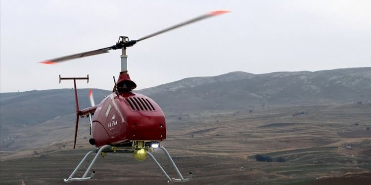 Türk şirketin geliştirdiği insansız helikopter göklerde