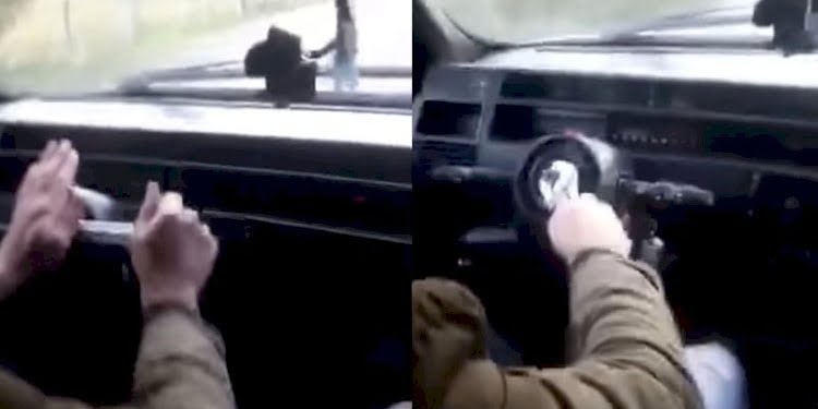 Magandalıkta son nokta! Direksiyonu söktü, kurbağacık anahtarla aracı kullandı