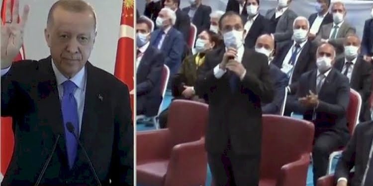 Erdoğan’dan AKP İl Başkanı’na rabia işareti uyarısı