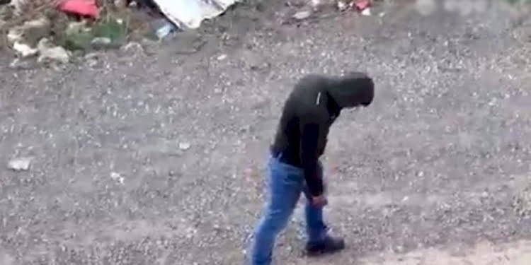 Sanki yürüyen ölü! İçler acısı görüntüler kamerada