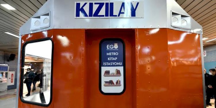 Başkentte tren maketinden yapılan kütüphane açıldı
