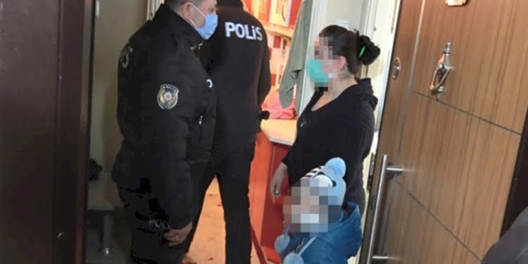 ‘Çocuğunun gözü önünde vururum seni’ diyerek eve kitledi