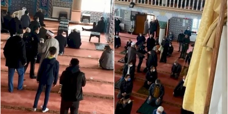 Karantinada olması gerekirken cuma namazına gitti