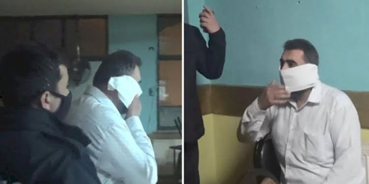 Baskında yakalanınca tuvalet kağıdını maske yaptı
