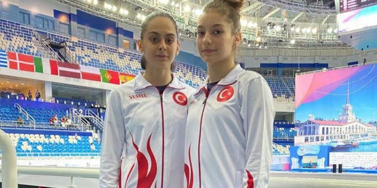Elif Çolak ve Sıla Karakuş trampolinde tarih yazdı!