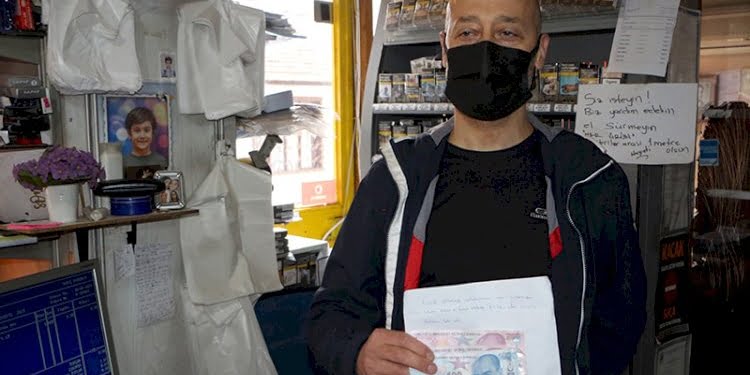 Bakkalı duygulandıran not: Helallik istedi