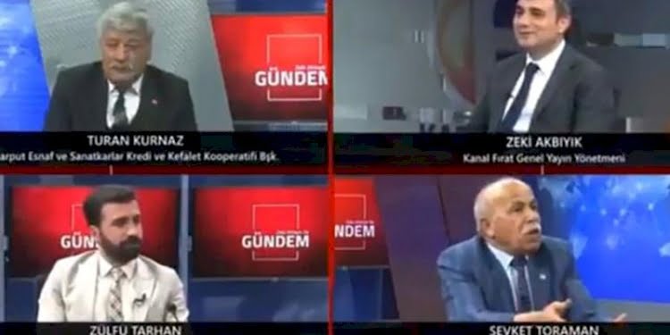 Canlı yayında sinkaflı küfür… ‘Elazığ …. yemiş’