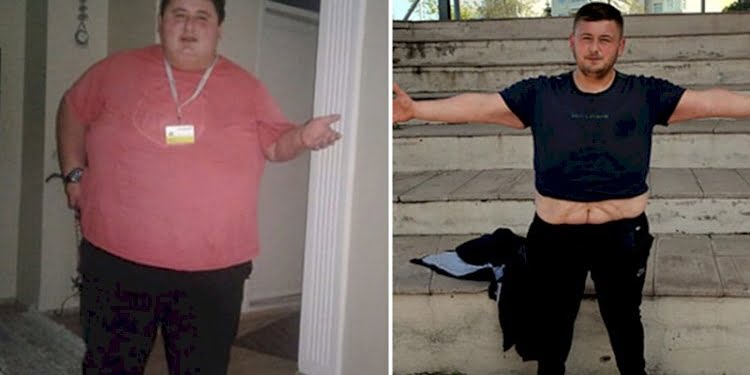 Azmin böylesi! Sevgilisi beğenmeyince 212 kilo verdi