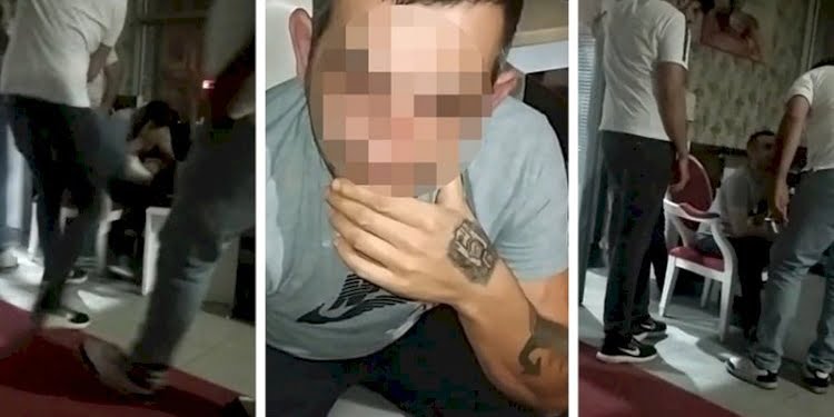 Kadın müşteriyi taciz eden taksiciye taksicilerden meydan dayağı