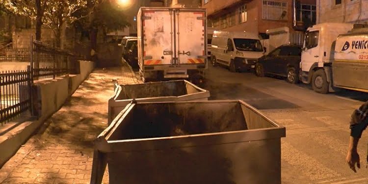 Anne’nin yeni doğan bebeğini çöpe attığı anlar kamerada