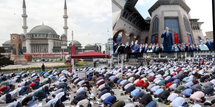 Taksim Cami açıldı… Erdoğan: 1 buçuk asırlık mücadelenin ardından…