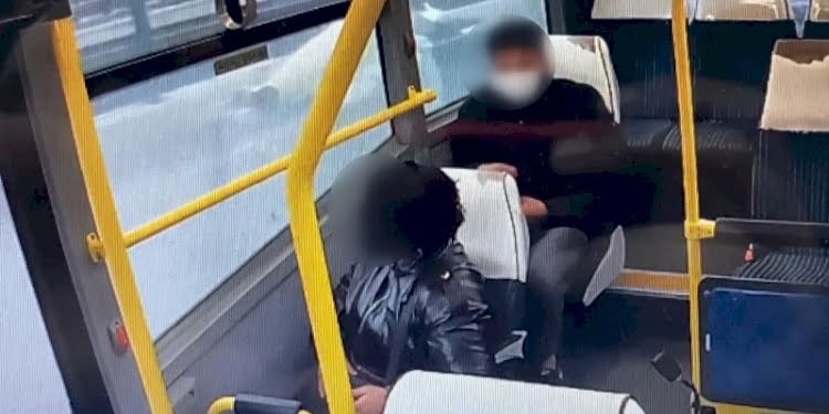 Minibüsteki tacizden iğrenç görüntüler