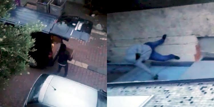 Avcılar’da pişkin hırsızlar kamerada… Komşular inip müdahale etmesin diye kapıyı tuttular