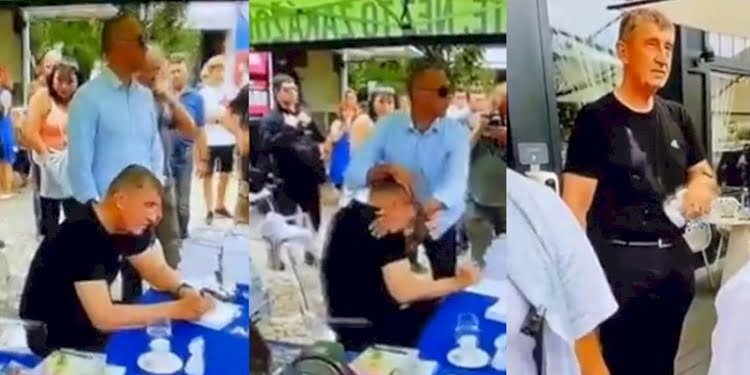 Çekya Başbakanı yumurtalı saldırıya uğradı