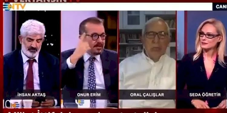 Oral Çalışlar, NTV canlı yayınında uyuyakaldı