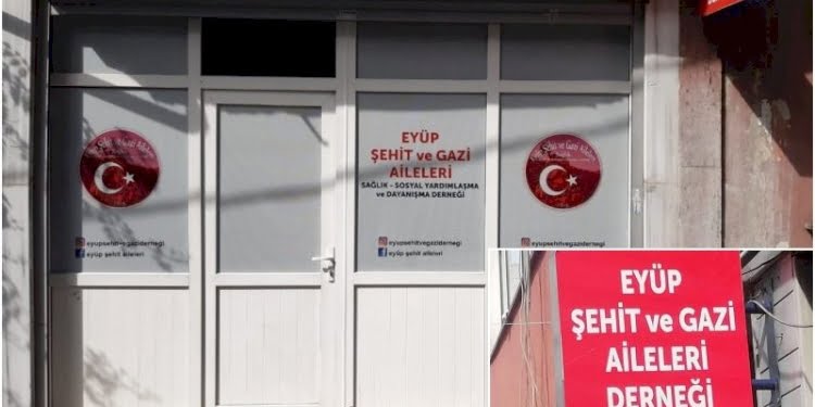 Bu kadarına da pes! Şehit ve Gazi Aileleri Derneği’nin tabelası çalındı