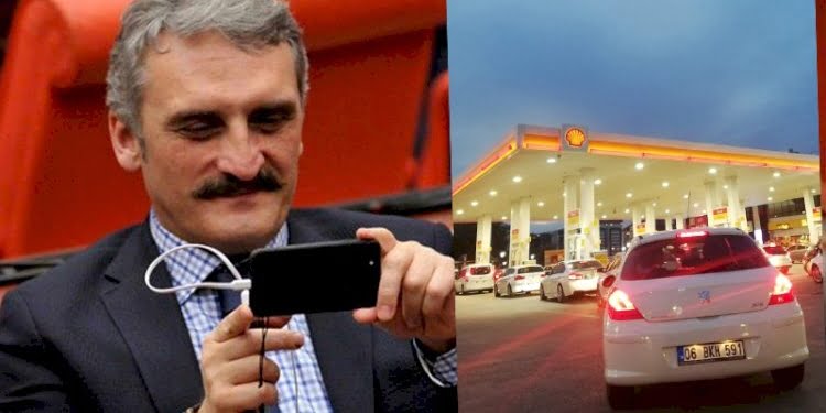 AKP’li Çamlı benzin istasyonlarındaki kuyruğu yanlış anladı: Onlar bereket yoğunluğu
